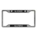 Kansas State Wildcats Alumni 4-Corner Pewter Style License Plate Frame