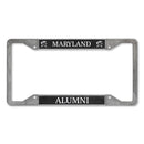 Maryland Terrapins Alumni 4-Corner Pewter Style License Plate Frame