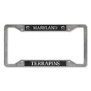 Maryland Terrapins 4-Corner Pewter Style License Plate Frame