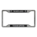 Maryland Terrapins 4-Corner Pewter Style License Plate Frame