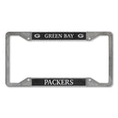 Green Bay Packers 4-Corner Pewter Style License Plate Frame