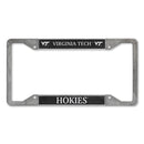 Virginia Tech Hokies 4-Corner Pewter Style License Plate Frame