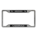 Arizona Cardinals 4-Corner Pewter Style License Plate Frame