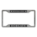 Montana State Bobcats Pewter Style License Plate Frame (4-Corner)