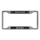 Milwaukee Bucks 4-Corner Pewter Style License Plate Frame