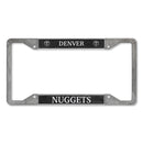 Denver Nuggets 4-Corner Pewter Style License Plate Frame