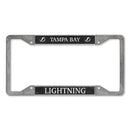 Tampa Bay Lightning 4-Corner Pewter Style License Plate Frame