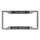 Columbus Blue Jackets 4-Corner Pewter Style License Plate Frame
