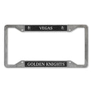 Vegas Golden Knights 4-Corner Pewter Style License Plate Frame