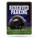 NFL Baltimore Ravens 8.5" x 11" Metal Parking Sign - Great for Man Cave, Bed Room, Office, Home Décor By Rico Industries