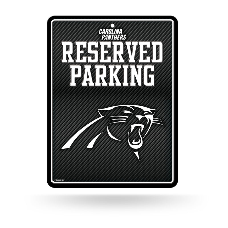 Panthers - Cr - Carbon Fiber Design - Metal Parking Sign