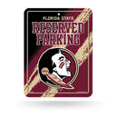 NCAA Florida State Seminoles 8.5" x 11" Metal Parking Sign - Great for Man Cave, Bed Room, Office, Home Décor By Rico Industries