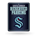 NHL Seattle Kraken 8.5" x 11" Metal Parking Sign - Great for Man Cave, Bed Room, Office, Home Décor By Rico Industries
