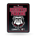 Georgia Bulldogs Metal Parking Sign