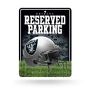 NFL Las Vegas Raiders 8.5" x 11" Metal Parking Sign - Great for Man Cave, Bed Room, Office, Home Décor By Rico Industries