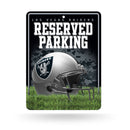 NFL Las Vegas Raiders 8.5" x 11" Metal Parking Sign - Great for Man Cave, Bed Room, Office, Home Décor By Rico Industries