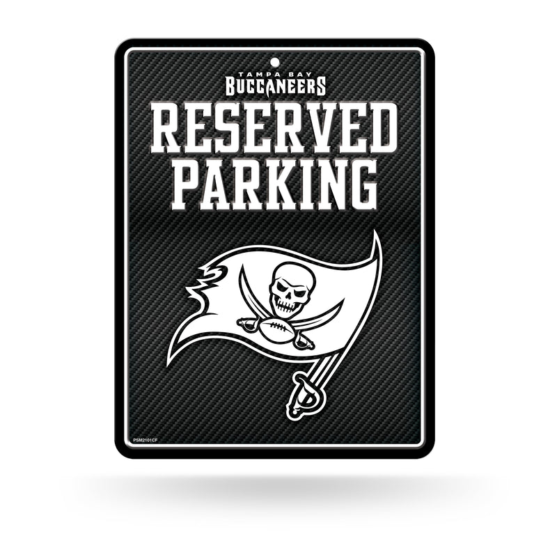 Tampa Bay Buccaneers Carbon Fiber Design Metal Parking Sign