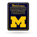 NCAA Michigan Wolverines 8.5" x 11" Metal Parking Sign - Great for Man Cave, Bed Room, Office, Home Décor By Rico Industries