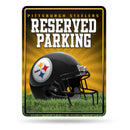 NFL Pittsburgh Steelers 8.5" x 11" Metal Parking Sign - Great for Man Cave, Bed Room, Office, Home Décor By Rico Industries
