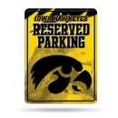 NCAA Iowa Hawkeyes 8.5" x 11" Metal Parking Sign - Great for Man Cave, Bed Room, Office, Home Décor By Rico Industries