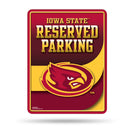NCAA Iowas State Cyclones 8.5" x 11" Metal Parking Sign - Great for Man Cave, Bed Room, Office, Home Décor By Rico Industries
