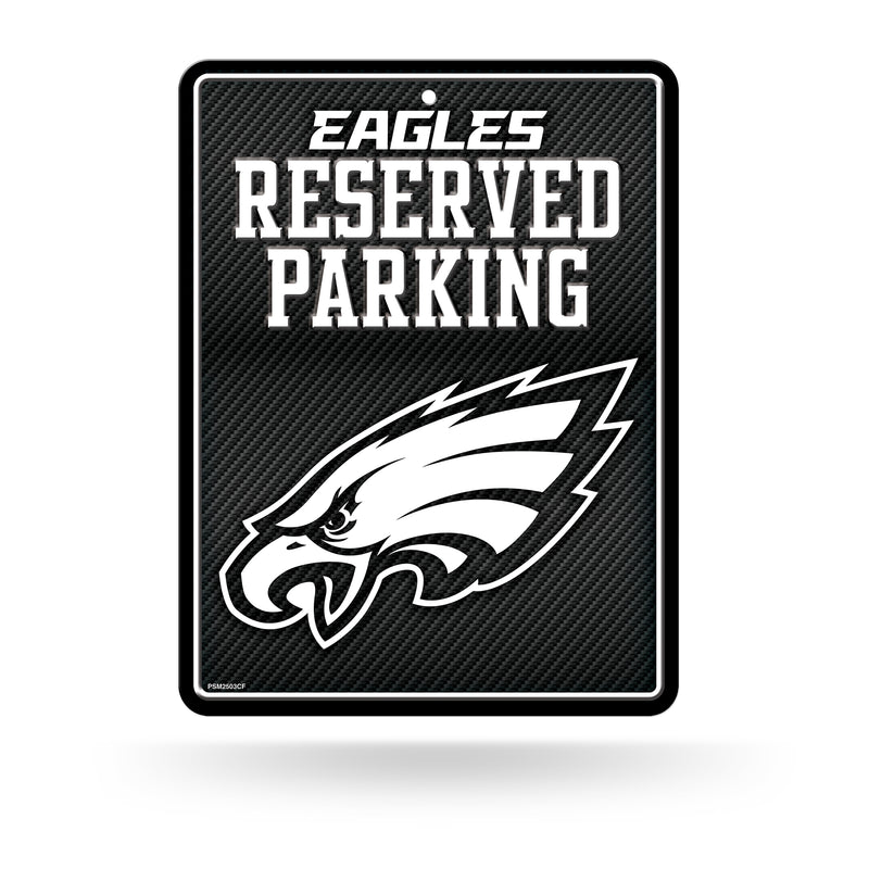 Eagles - Carbon Fiber Design - Metal Parking Sign