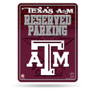 NCAA Texas A&M Aggies 8.5" x 11" Metal Parking Sign - Great for Man Cave, Bed Room, Office, Home Décor By Rico Industries
