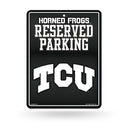 TCU - Carbon Fiber Design - Metal Parking Sign