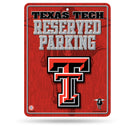 NCAA Texas Tech Red Raiders 8.5" x 11" Metal Parking Sign - Great for Man Cave, Bed Room, Office, Home Décor By Rico Industries