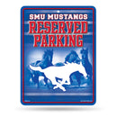 NCAA Southern Methodist Mustangs 8.5" x 11" Metal Parking Sign - Great for Man Cave, Bed Room, Office, Home Décor By Rico Industries