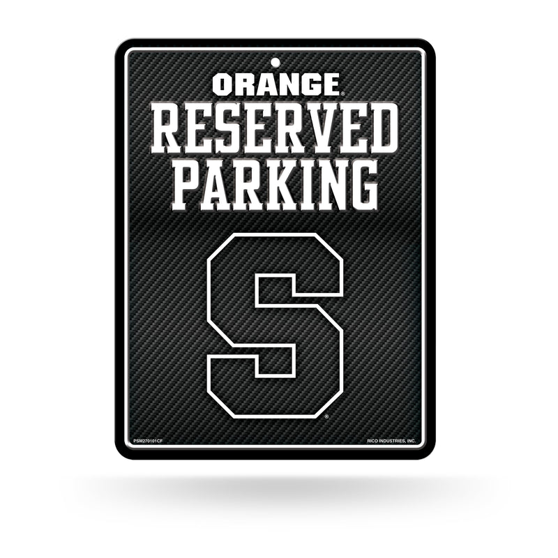 Syracuse University - Carbon Fiber Design - Metal Parking Sign