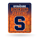 NCAA Syracuse Orange 8.5" x 11" Metal Parking Sign - Great for Man Cave, Bed Room, Office, Home Décor By Rico Industries