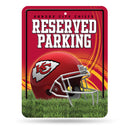 NFL Kansas City Chiefs 8.5" x 11" Metal Parking Sign - Great for Man Cave, Bed Room, Office, Home Décor By Rico Industries