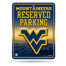 NCAA West Virginia Mountaineers 8.5" x 11" Metal Parking Sign - Great for Man Cave, Bed Room, Office, Home Décor By Rico Industries