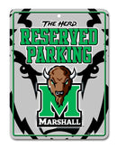 NCAA Marshall Thundering Herd 8.5" x 11" Metal Parking Sign - Great for Man Cave, Bed Room, Office, Home Décor By Rico Industries