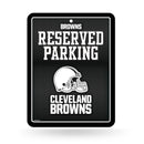 Cleveland Browns Carbon Fiber Design Metal Parking Sign (8.5x11")