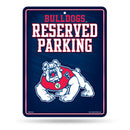 NCAA Fresno State Bulldogs 8.5" x 11" Metal Parking Sign - Great for Man Cave, Bed Room, Office, Home Décor By Rico Industries