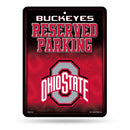 NCAA Ohio State Buckeyes 8.5" x 11" Metal Parking Sign - Great for Man Cave, Bed Room, Office, Home Décor By Rico Industries