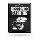 Kansas University - Carbon Fiber Design - Metal Parking Sign
