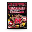 NCAA Maryland Terrapins 8.5" x 11" Metal Parking Sign - Great for Man Cave, Bed Room, Office, Home Décor By Rico Industries