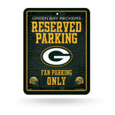 NFL Green Bay Packers 8.5" x 11" Metal Parking Sign - Great for Man Cave, Bed Room, Office, Home Décor By Rico Industries