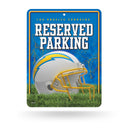 NFL Los Angeles Chargers 8.5" x 11" Metal Parking Sign - Great for Man Cave, Bed Room, Office, Home Décor By Rico Industries