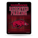 NCAA Arkansas Razorbacks 8.5" x 11" Metal Parking Sign - Great for Man Cave, Bed Room, Office, Home Décor By Rico Industries