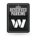 Washington Commanders Carbon Fiber Metal Parking Sign