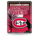 NCAA St. Cloud State Huskies 8.5" x 11" Metal Parking Sign - Great for Man Cave, Bed Room, Office, Home Décor By Rico Industries