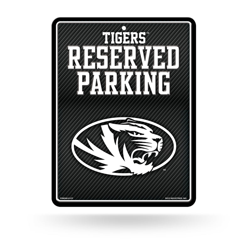 Missouri University - Carbon Fiber Design - Metal Parking Sign
