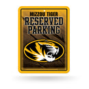 NCAA Missouri Tigers 8.5" x 11" Metal Parking Sign - Great for Man Cave, Bed Room, Office, Home Décor By Rico Industries