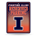 NCAA Illinois Fighting Illini 8.5" x 11" Metal Parking Sign - Great for Man Cave, Bed Room, Office, Home Décor By Rico Industries