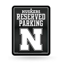 Nebraska University - Carbon Fiber Design - Metal Parking Sign