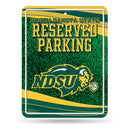 NCAA North Dakota State Bisons 8.5" x 11" Metal Parking Sign - Great for Man Cave, Bed Room, Office, Home Décor By Rico Industries